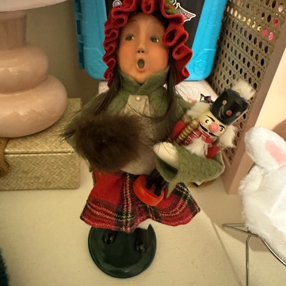 Best choice girl with Red Bonnet and Nutcracker